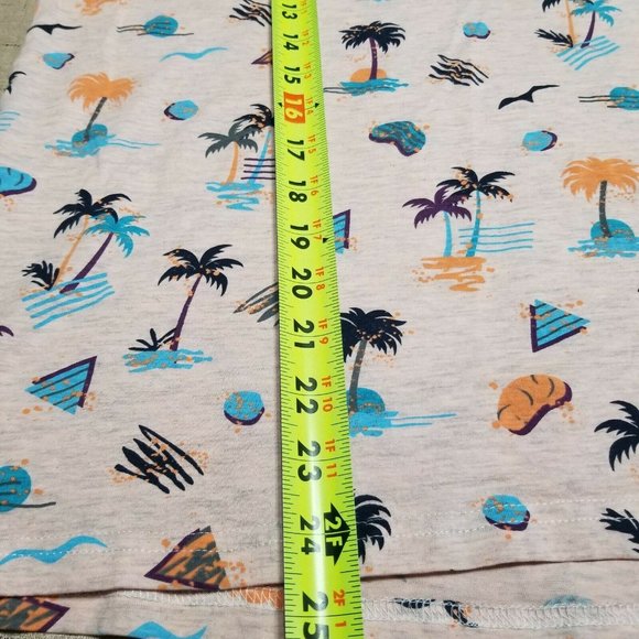 Mens Orange Hawaiian Palm Trees  Shirt Free Planet Size M Short Sleeve … - Picture 8 of 9